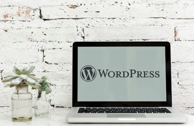 WordPress laptop